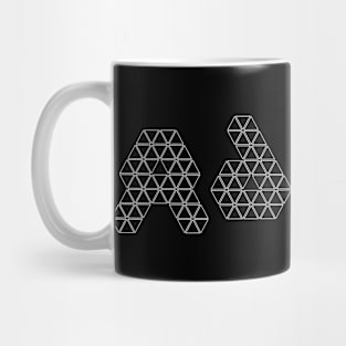 Adam logo - in unique font. Mug